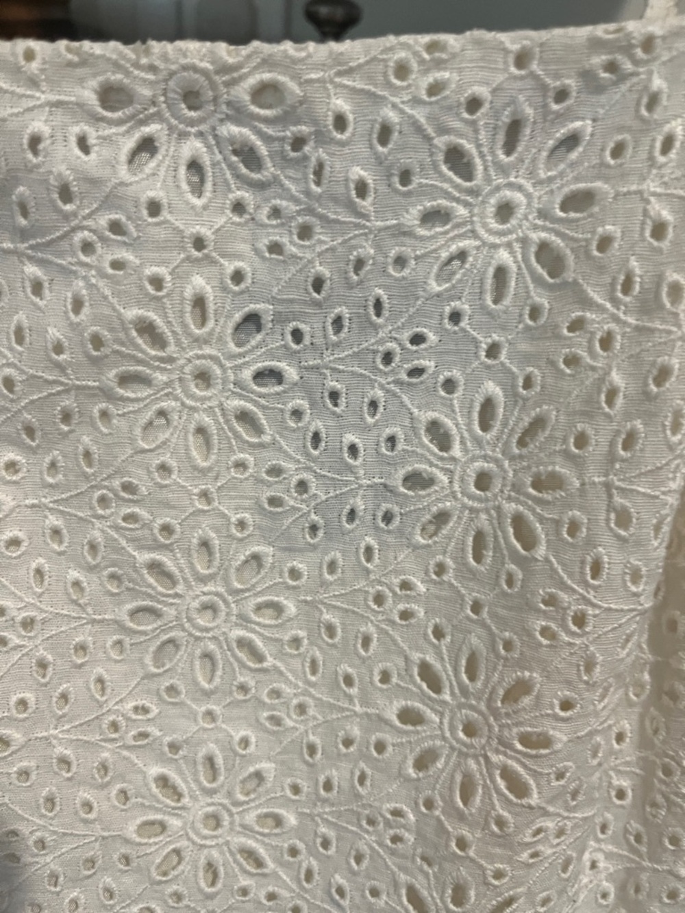 Ann Taylor Eyelet Midi Dress with Spaghetti Straps - Picture 3 of 7